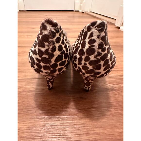 Vince Camuto Animal Print Cow Hair Kitten Heel Pointed Toe Pump 7.5 - Picture 5 of 9